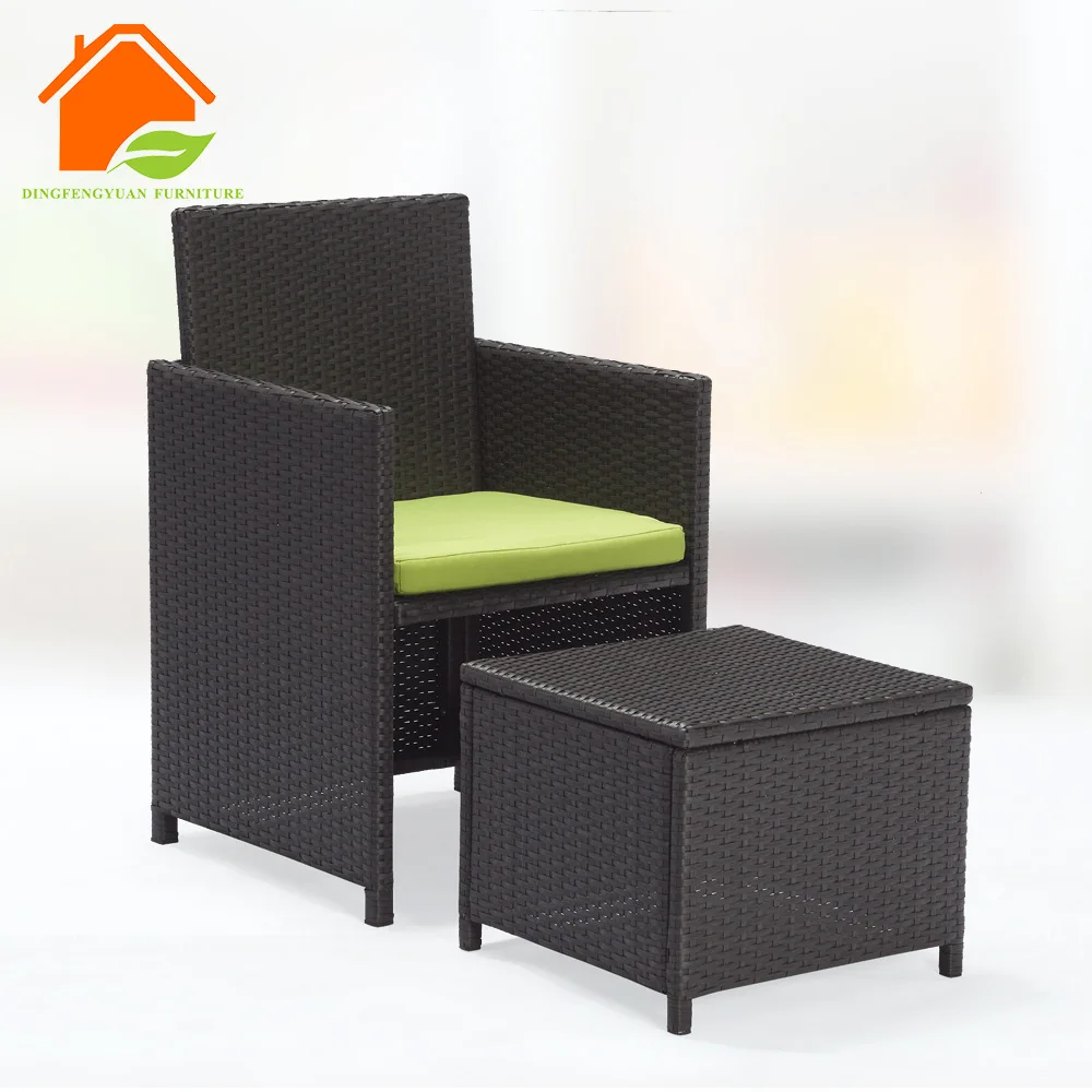 Save place fashion rattan dinning table and chair set bamboo wicker garden set with 6 chairs outdoor furniture