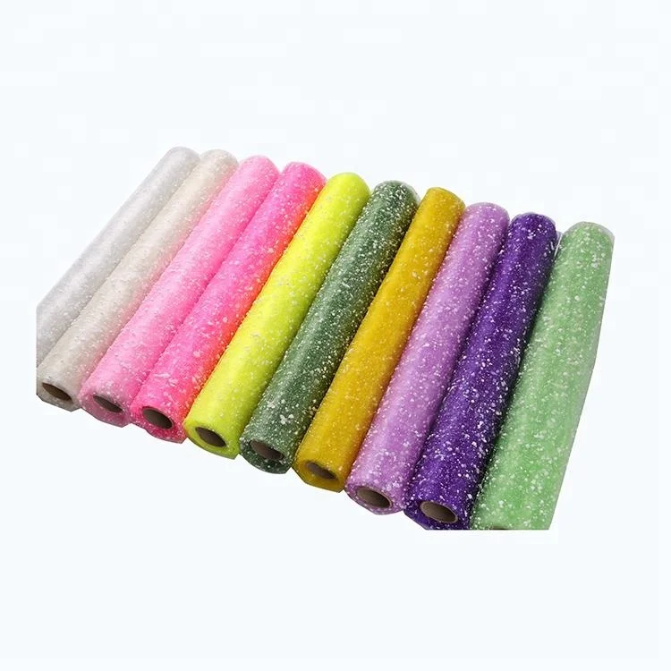 Hot Sale Colorful Snow Mesh Gauze Material Gift Fresh Flower Wrapping Tissue Paper