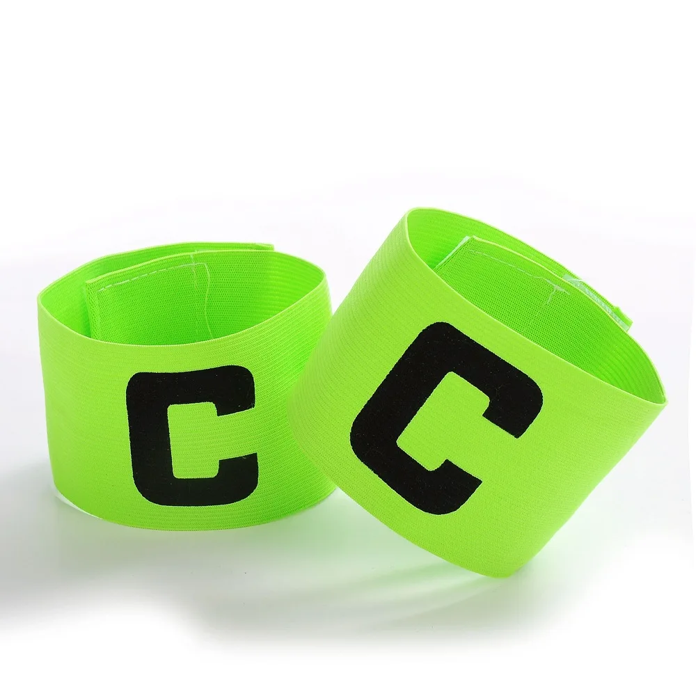 Adjustable heavy duty custom soccer elastic captain armband custom football captain armband