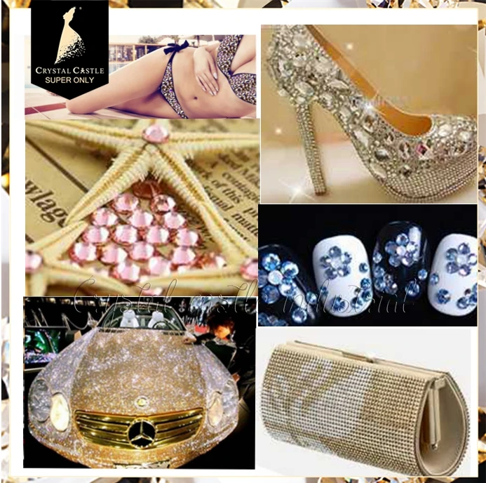 Bulk wholesale bling rhinestone accessories SS10 peridot AB flat bottom glass crystal strass hot fix