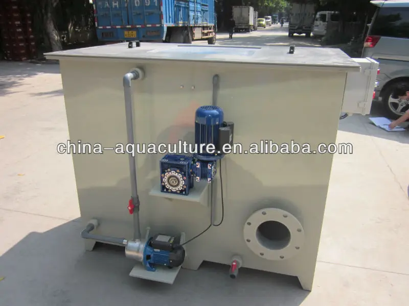 Fish farming drum filter for water treatment