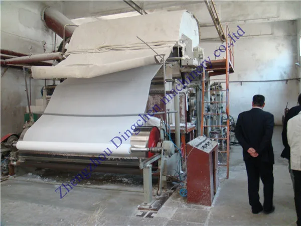 Hand towel tissue paper making machine Dingchen Machinery high performance paper machine