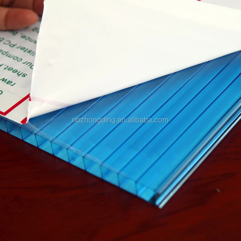 New color twinwall hollow pc sheets with chinese manufacture