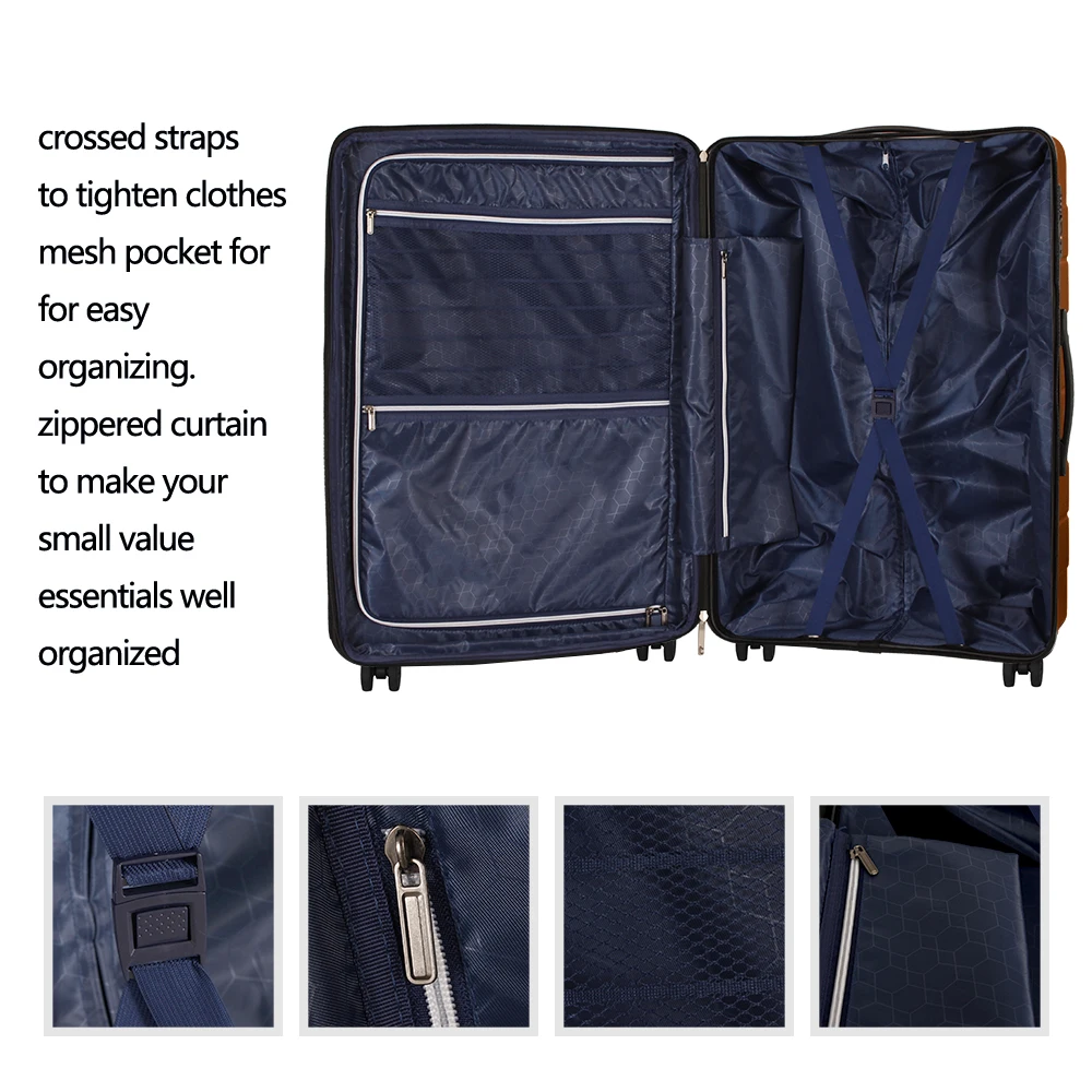 Elegant Red Women's Expandable Suitcase Set with TSA Lock