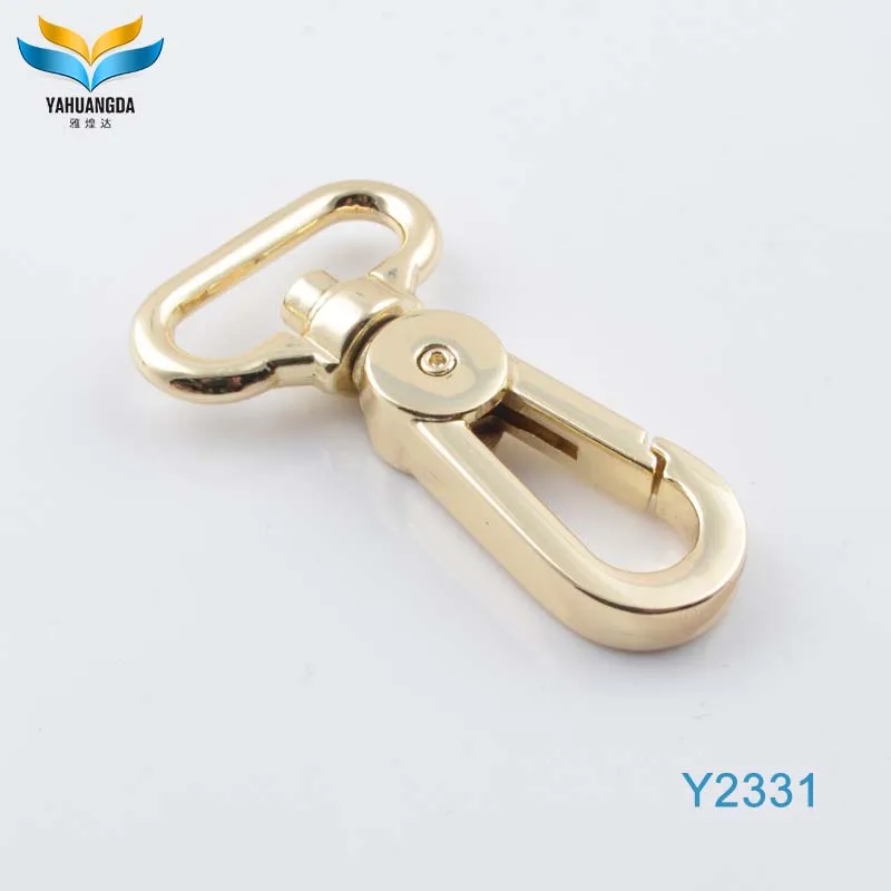 Fashion decoration zinc alloy handbag key chain handle swivel hooks
