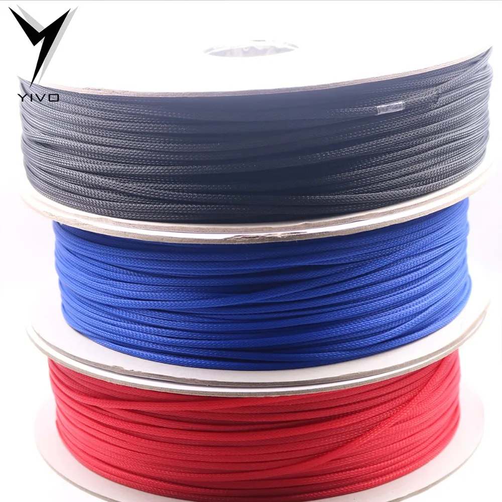 YIVO XSSH аудио HIFI DIY проводка аксессуары высокая плотность плетеный нейлон 5 мм 10 12 15 20 кабельная