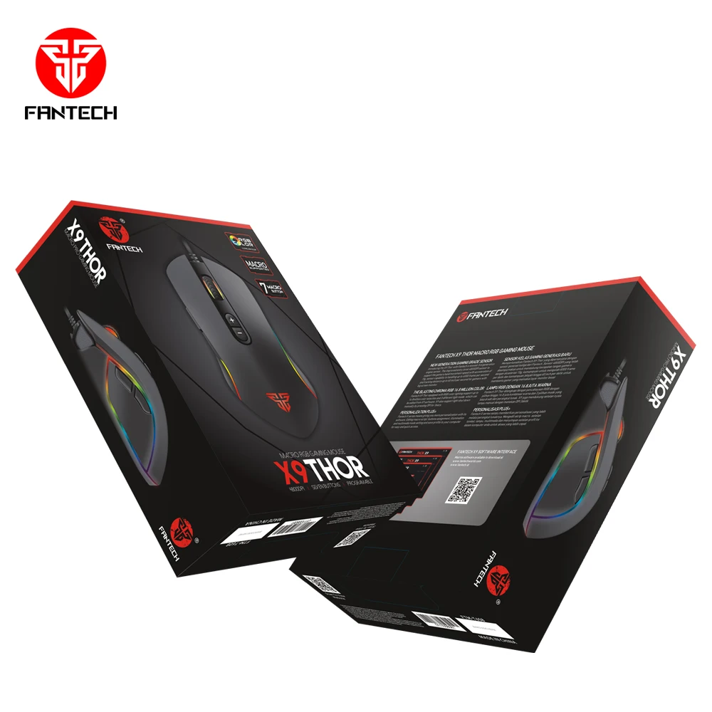 
High Quality FANTECH 2019 RGB 7D Programmable Mice 4800DPI X9-THOR 