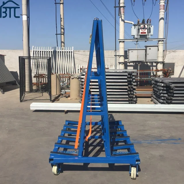
China Factory Granite steel transport a-frame storage glass A frame rack 