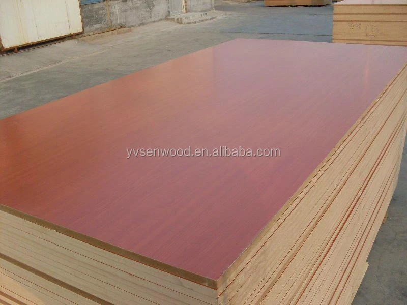 2mm 2.5mm melamine MDF board for furniture backboard