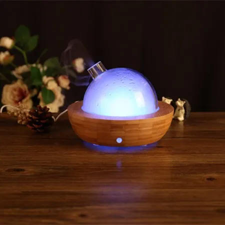 SOICARE 100ml Popular Design Bamboo Glass Essential Oil Aroma Diffuser Humidifier for Gift