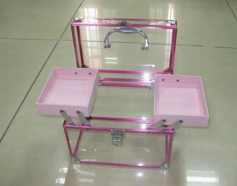 acrylic tiara display package box crown train cases