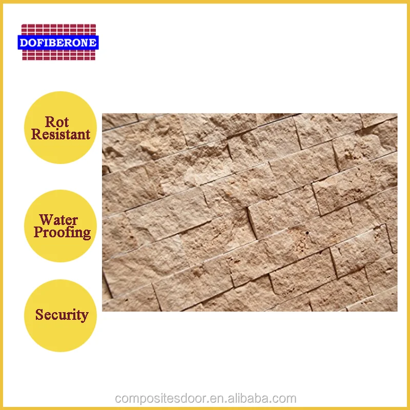 high quality solid surface travertine stone faux stone panels Flexible brick wall panels