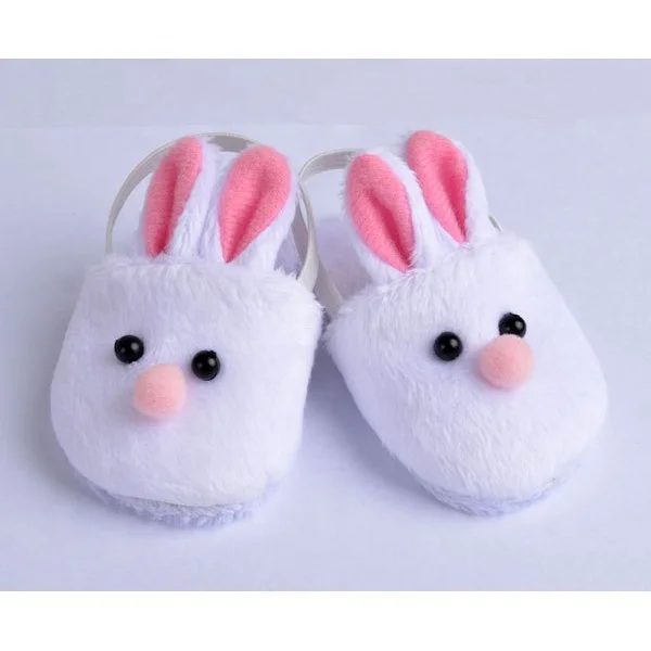 New Cute Felt Baby Dolls Plush Slippers