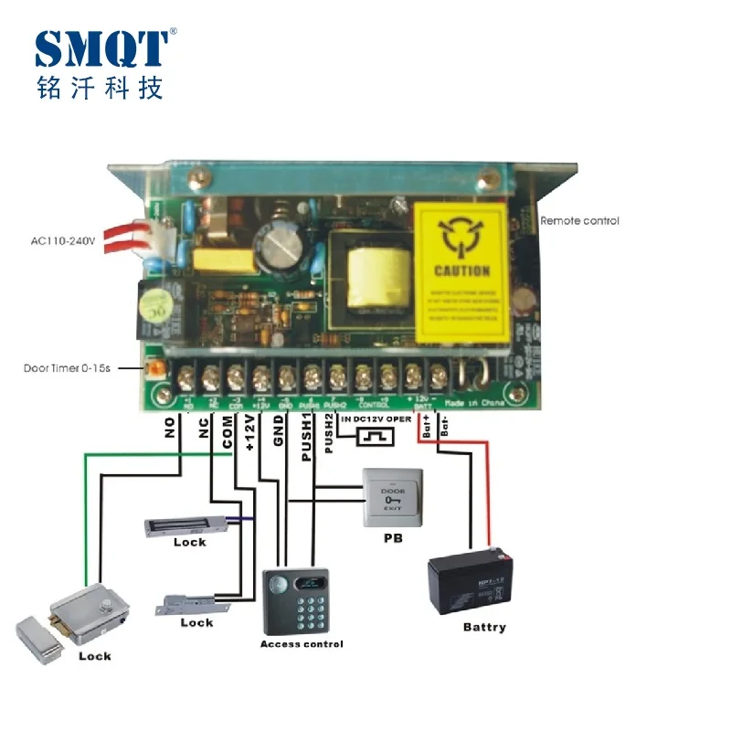 Импульсный источник питания 220 В переменного тока 12 В постоянного тока для контроля доступа 110-220 В Входное напряжение
