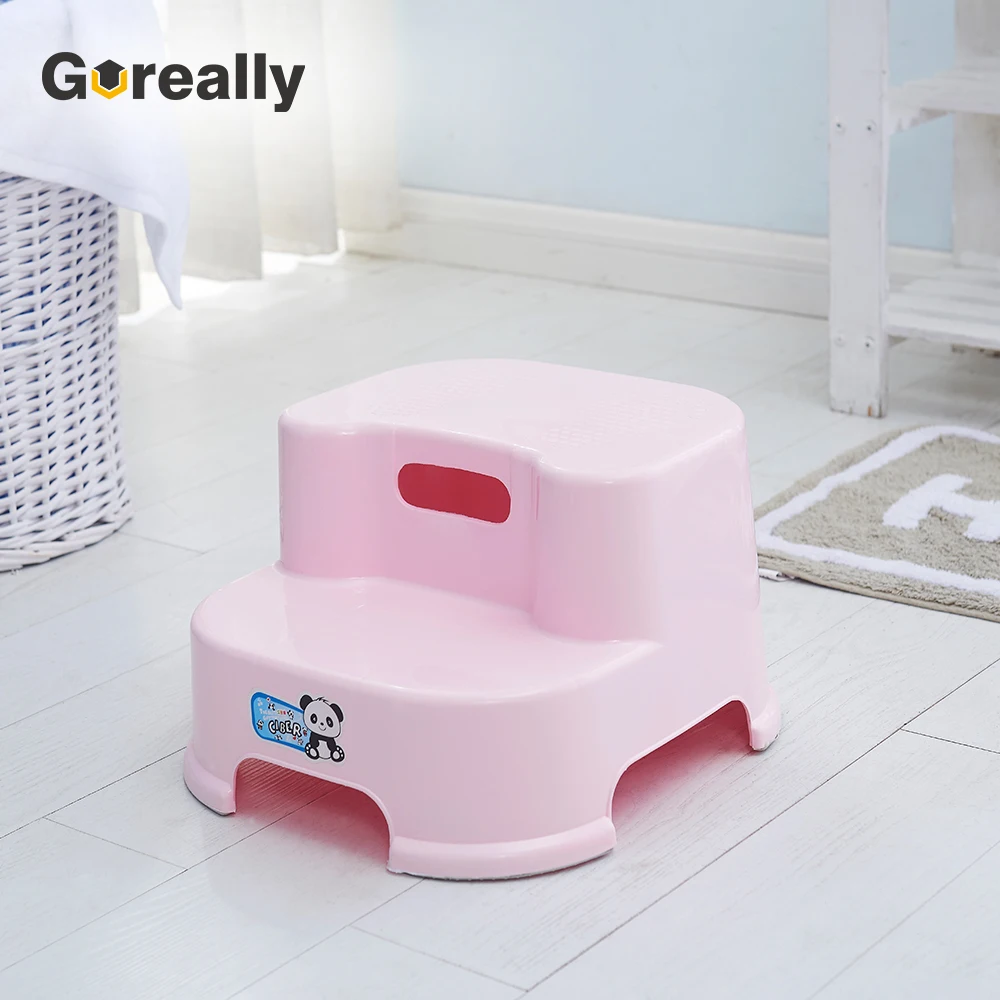 Small low height toddler child children kids 2 two plastic step stool