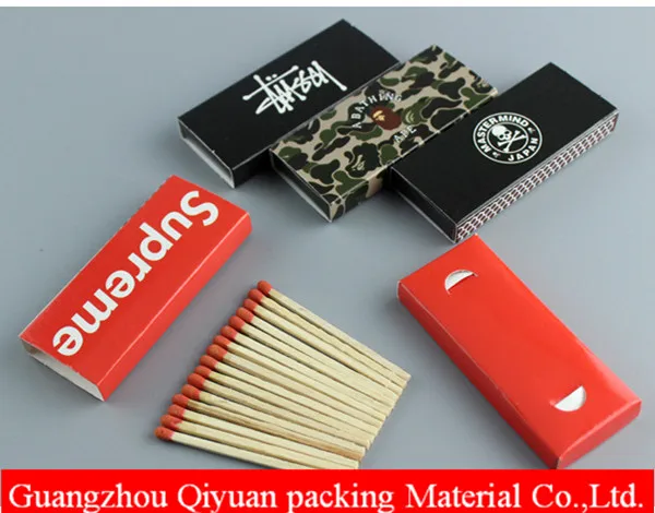 Small Plain Craft Paper Empty matchbook in Bulk Wholesale China Coated Paper, Custom Printing Paper Matches Box With Scratch