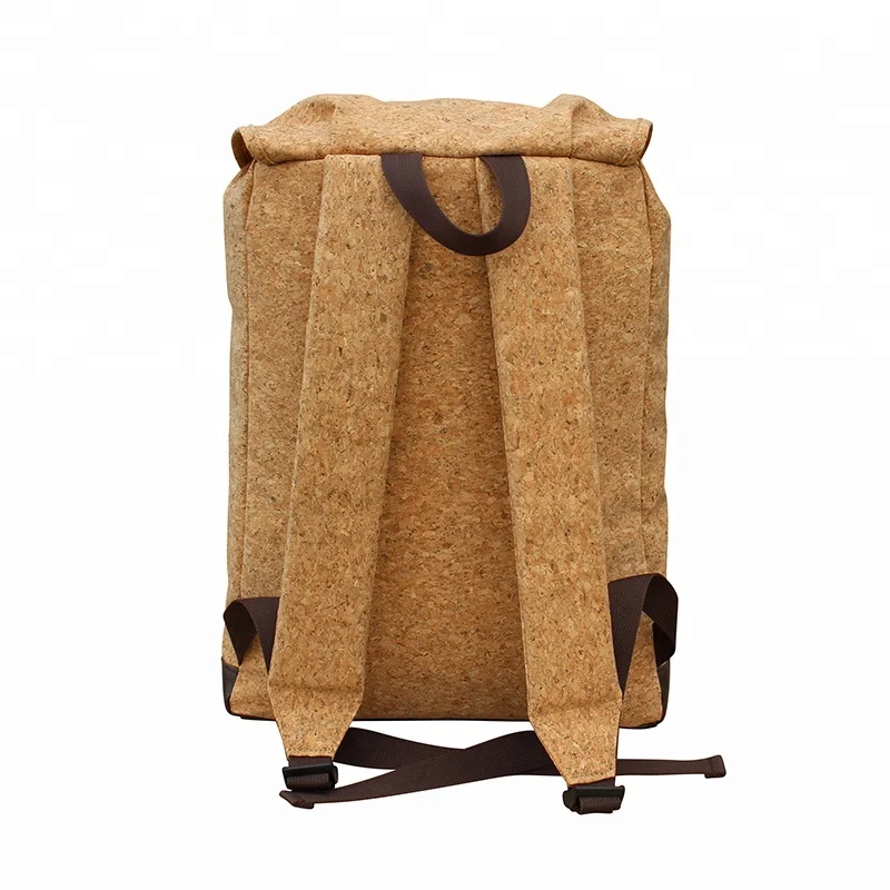 Fashion natural Cork recycle material made leisure sport backpack