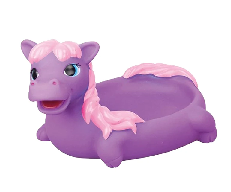 Horse natural toys kids rubber bath toy for baby