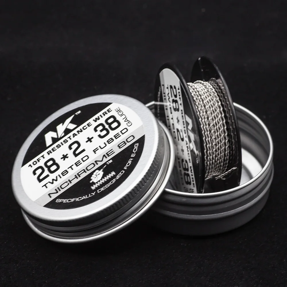 
NK Nichrome 80 28GA twisted fused clapton 10ft prebuilt wire for vape 