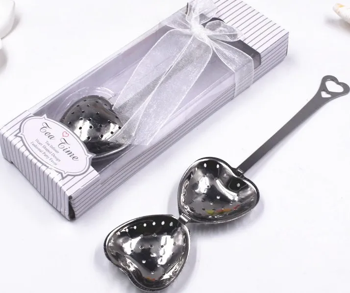 Hot sold heart-shaped tea infuser party favor return gift wedding