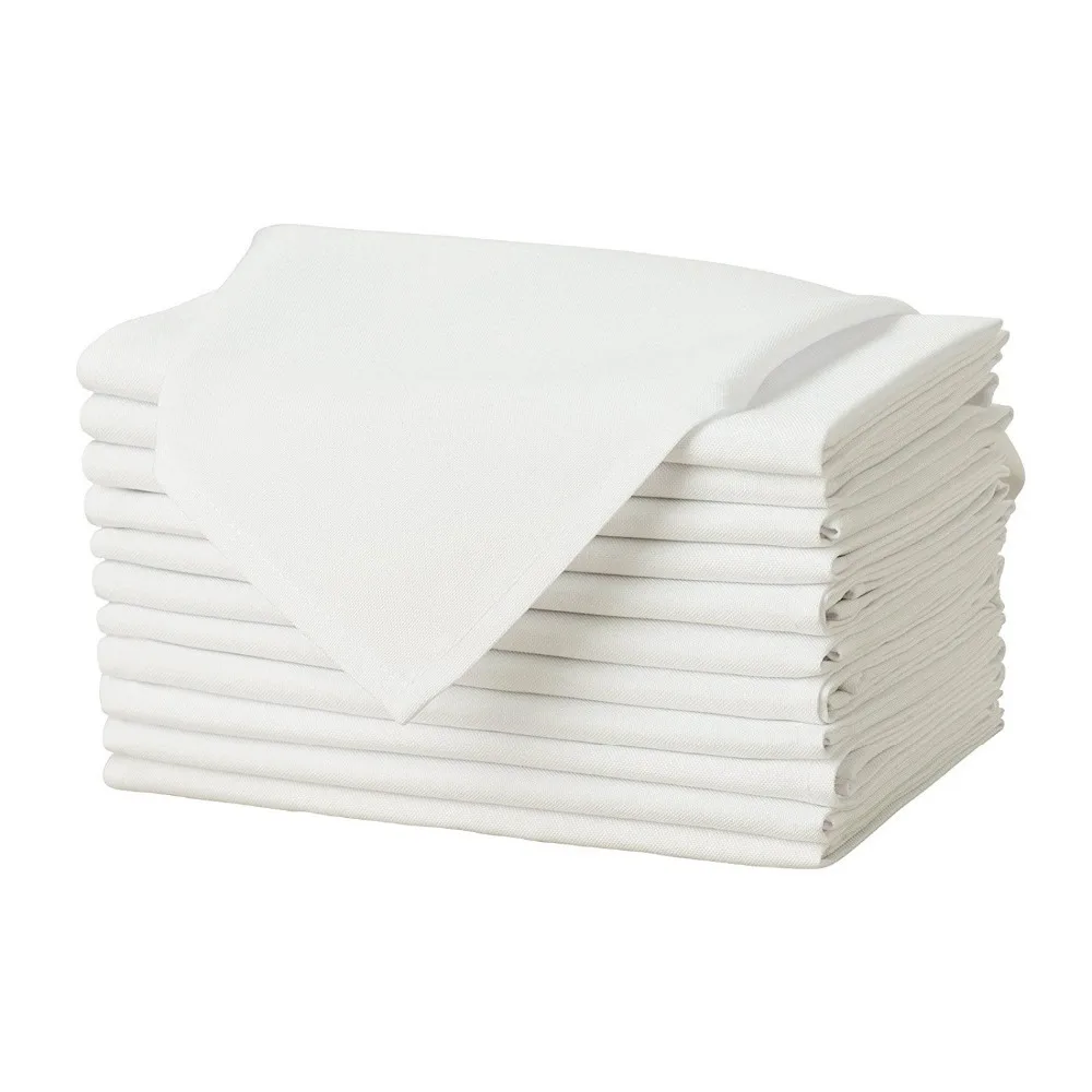 100% cotton Table linen Napkin Cheap Table Napkins Satin Band