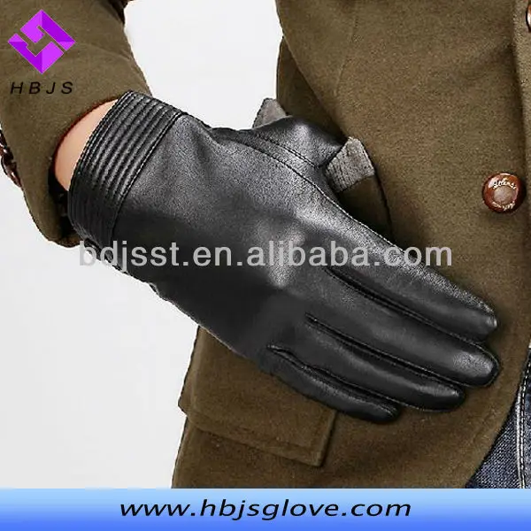 
Mens black tight no lining leather gloves patterns 