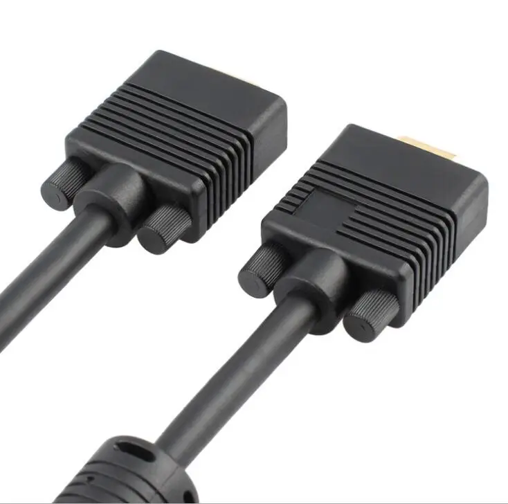 1.5m DB 15 PIN Black SVGA SUPER VGA Monitor MM Male To Female extension Cable CORD FOR PC TV