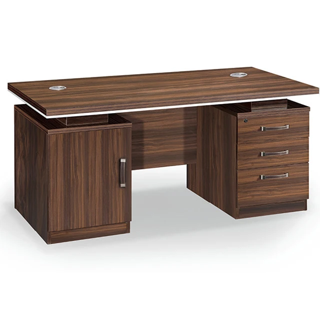 wooden specifications boss  computer  furniture modern I-shape design executive office table desk