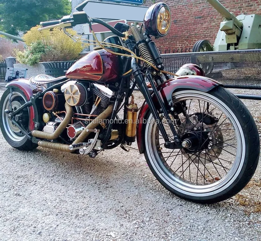 
hharley fat boy front double springer/BBMW scrambler chopper inline tree front end fork/bobber triumph springer suspension 