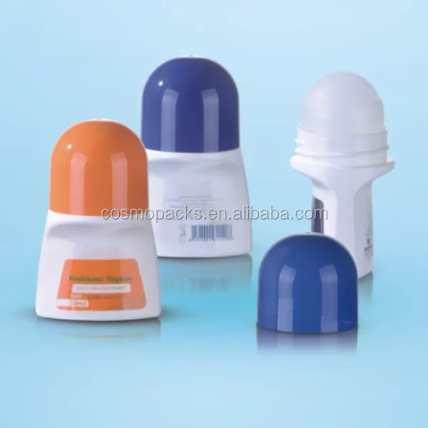 wholesale oval plastic empty roll on 30 ml deodorant bottle stick