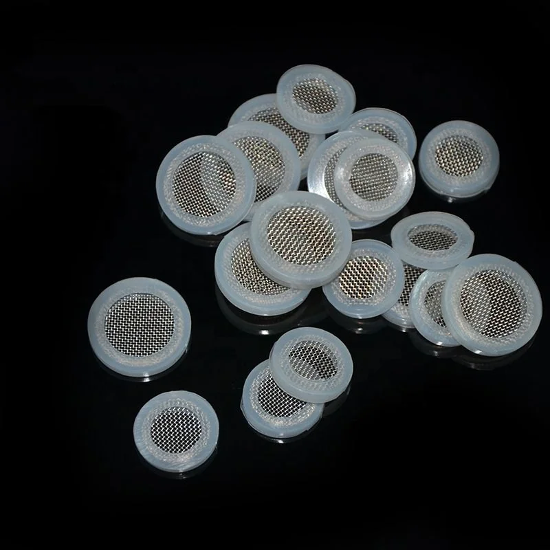 Factory price stainless steel rubber washer filter with mesh20 30 40 60 80 mesh screen filter cap/hose rubber washer