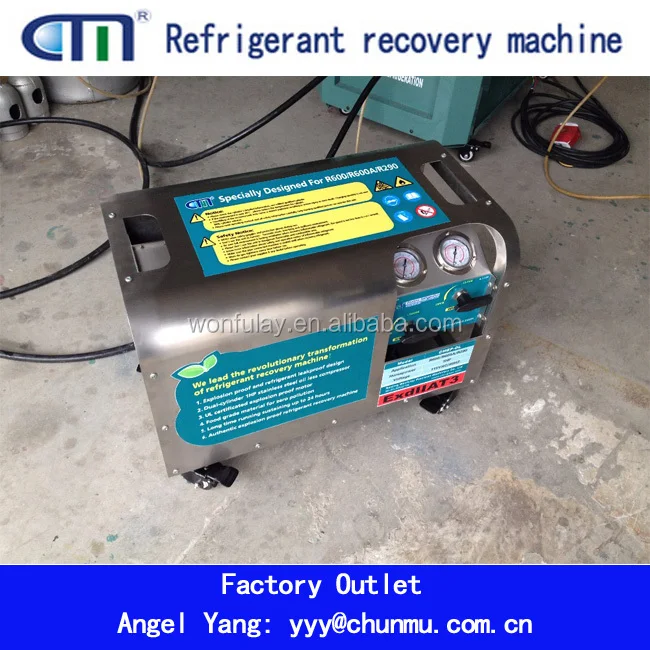 R290/R32/R600 Explosion proof air conditioning gas refrigerant recovery/recharge machine freon R1234yf of refrigerant gasCMEP-OL