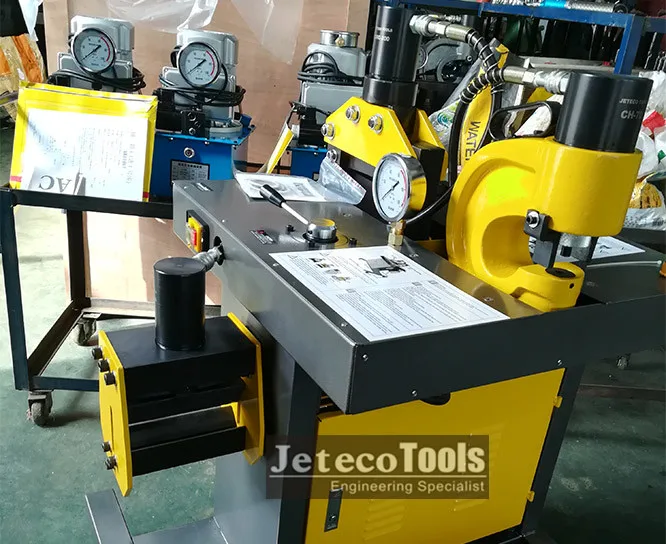 DHY-200 hydraulic busbar bending cutting and hole punching machine, three in one hydraulic busbar processing processor DHY-150