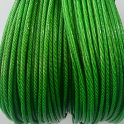 6 мм PA/PU/PVC/нейлон/ПП оцинкованный стальной трос, кабель из нержавеющей стали