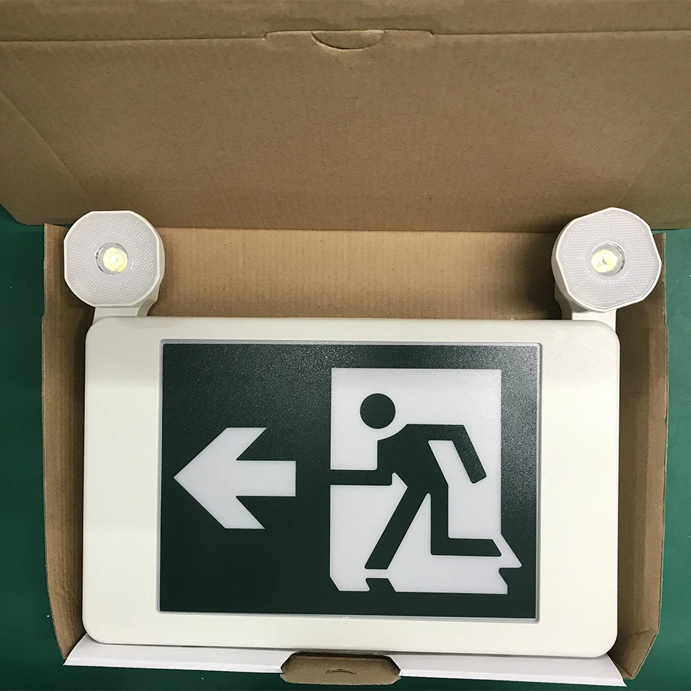 Canada market fire exit sign light emergency running man exit sign