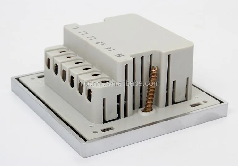 Tempered Glass Master Control 5 Gang Hotel Touch Wall Switch
