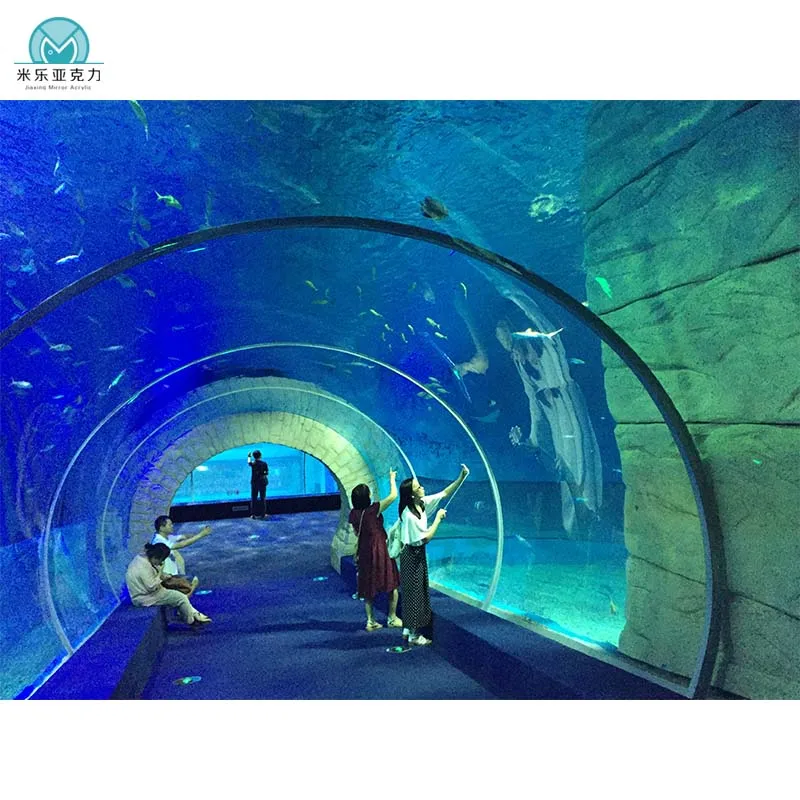 Bestselling high quality large transparent thick acrylic fish tank aquarium tunnel