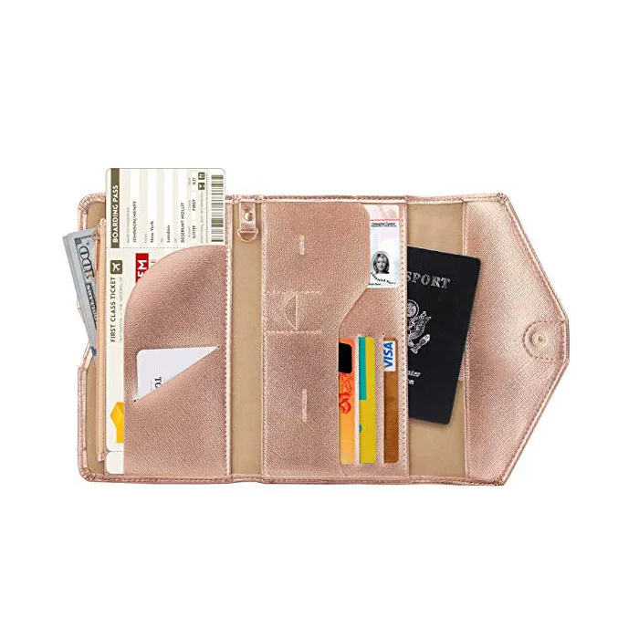 RFID Blocking Passport and Vaccine Card Holder Combo Passport Holder Travel Wallet with Vaccination Card Holder Passport Case