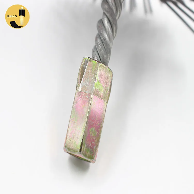 Industrial Flat Steel Wire Long Handle Chimney Sweeping Brush, Rotating Chimney Brush