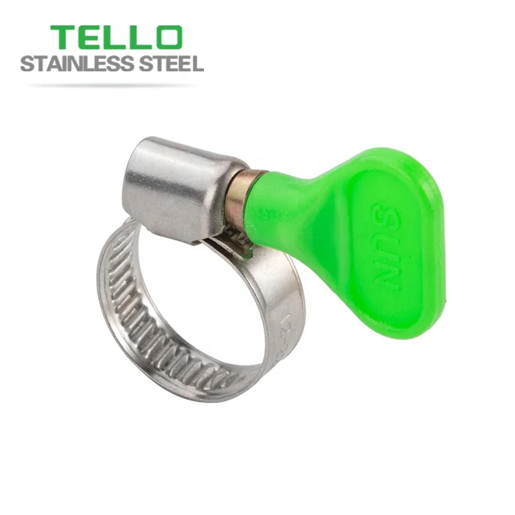 stainless hose clamps with plastic thumb screw