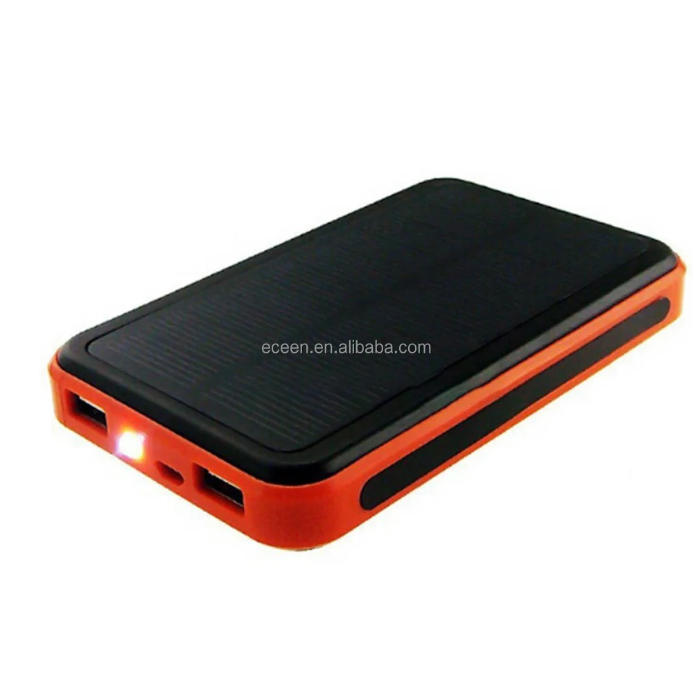 Fast charging monocrystalline silicon panel 10000mah dual USB portable mobile solar chargers