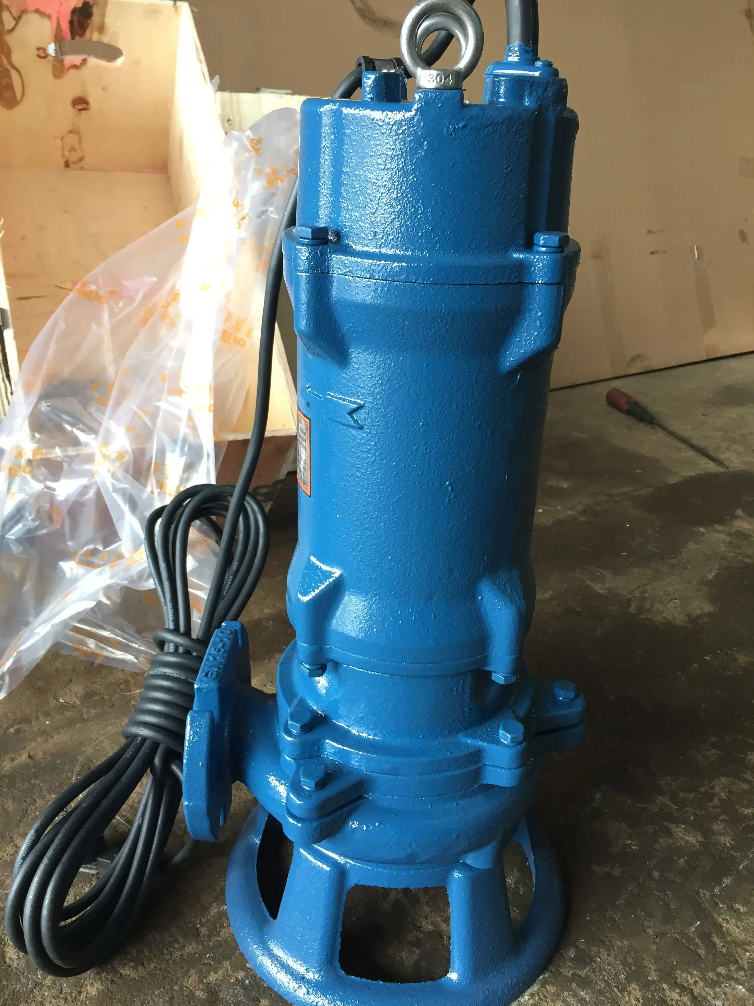 cutting submersible water pump sewage crusher devices single blade impeller toilet pump chopper dirty water pump and submersible