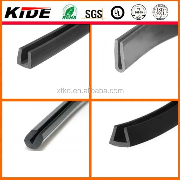 Rubber U channel profile seal strip u shaped rubber seal