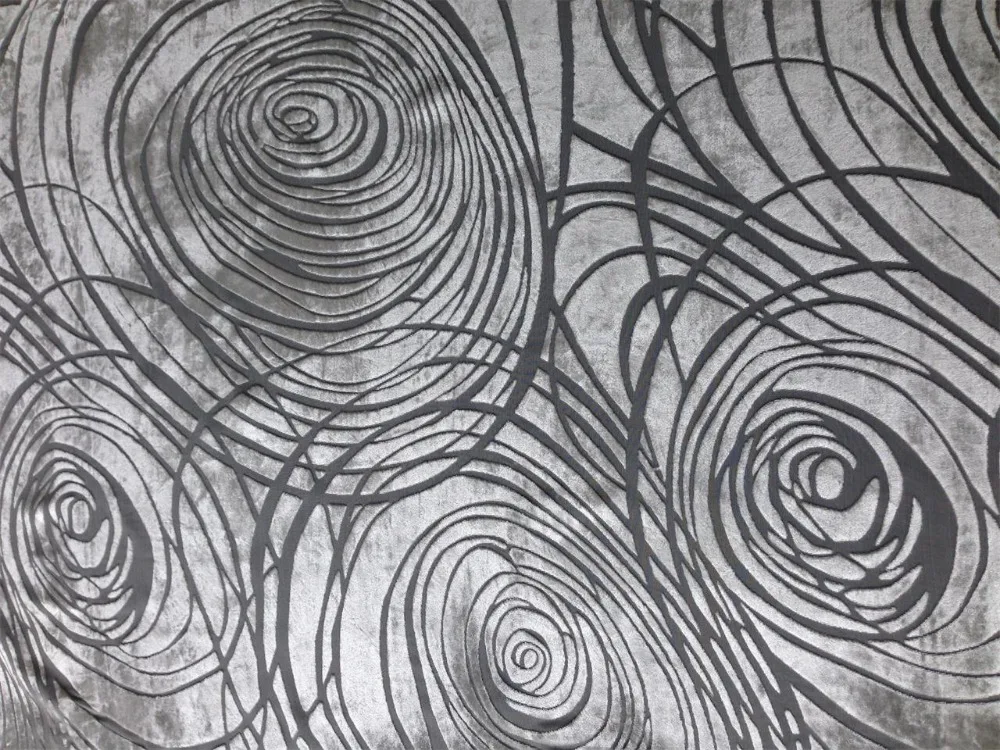 
cross dyed burnout devoured visco silk velvet fabric 