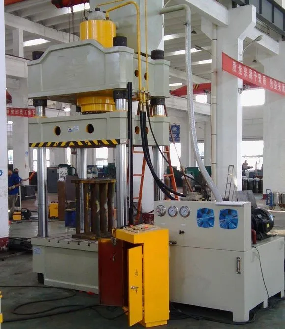 
four column metal sheet stretch hydraulic press, cold stamping machine YW27 