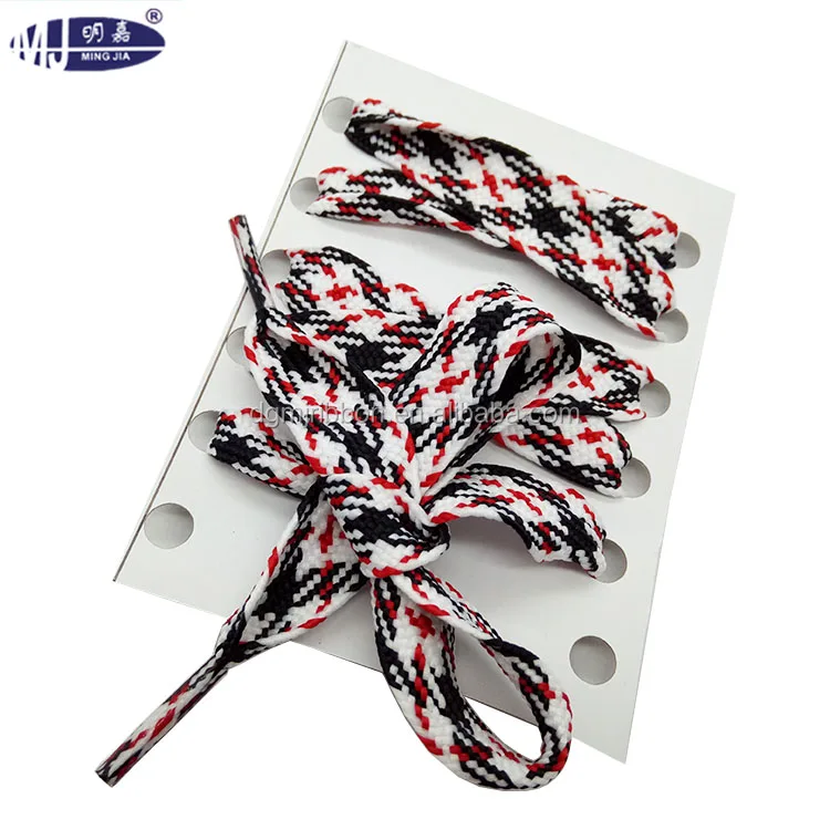 OEM shoelace custom high quality reflective  flat wide fat customisable single shoe laces free samples