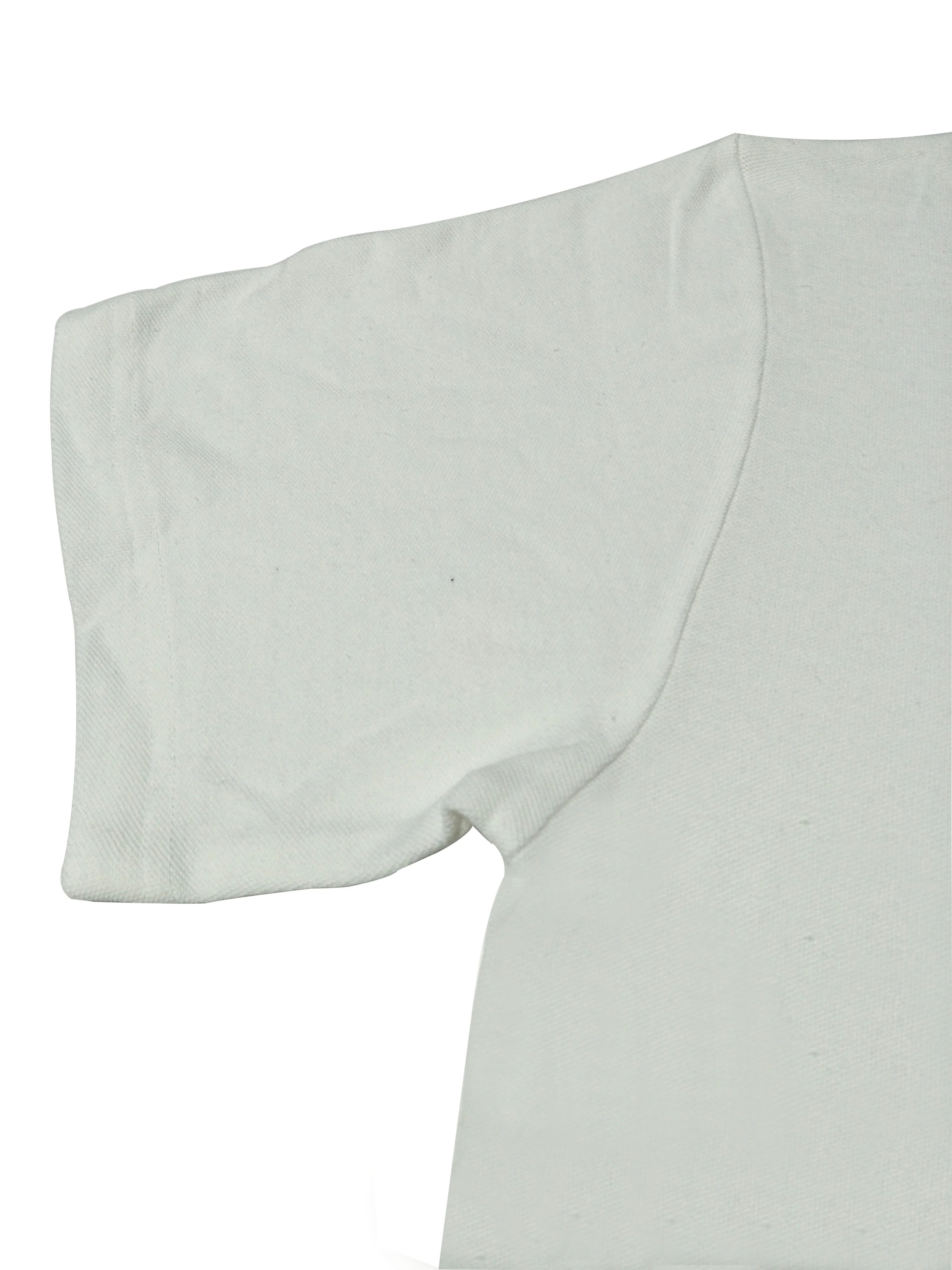
factory wholesale white polo t-shirt with small pocket 