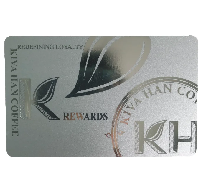 Silver background printed/reprinted PVC card