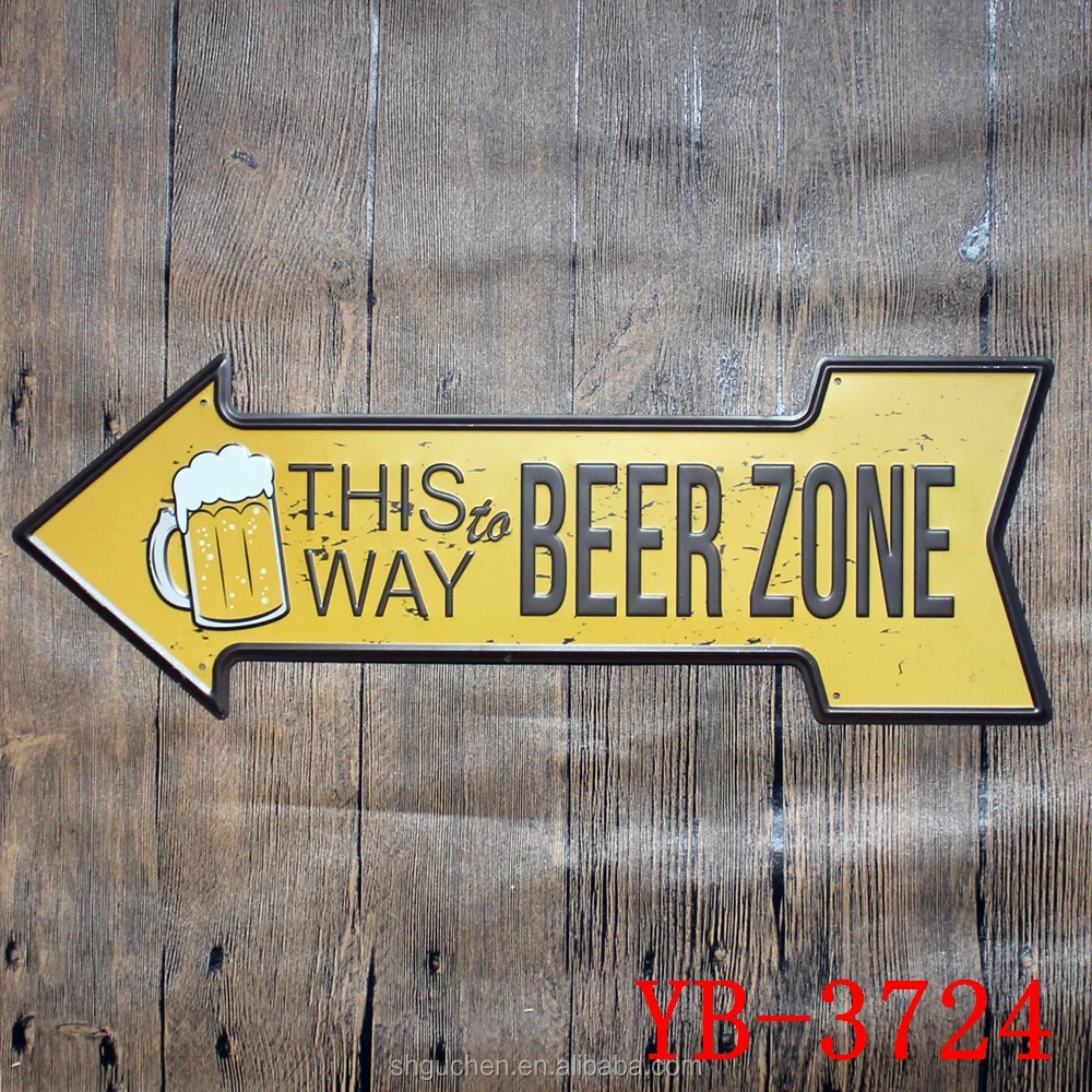 Garage Motel Route 66 Beer Exit Gas Oil Beach Lounge Retro Arrow Metal Tin Signs embossed vintage metal plate