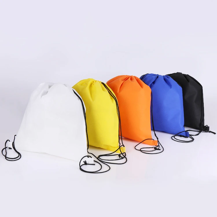 Hot Sale Multicolour Non Woven Bag Drawstring Dust Bag On Stock